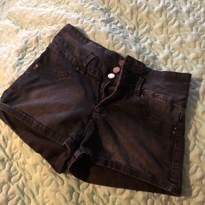 Ymi high rise jean shorts